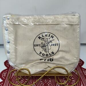 Klein Tools 5416 Bull-Pin and Bolt Bag, Canvas with Loops Brand New Sealed